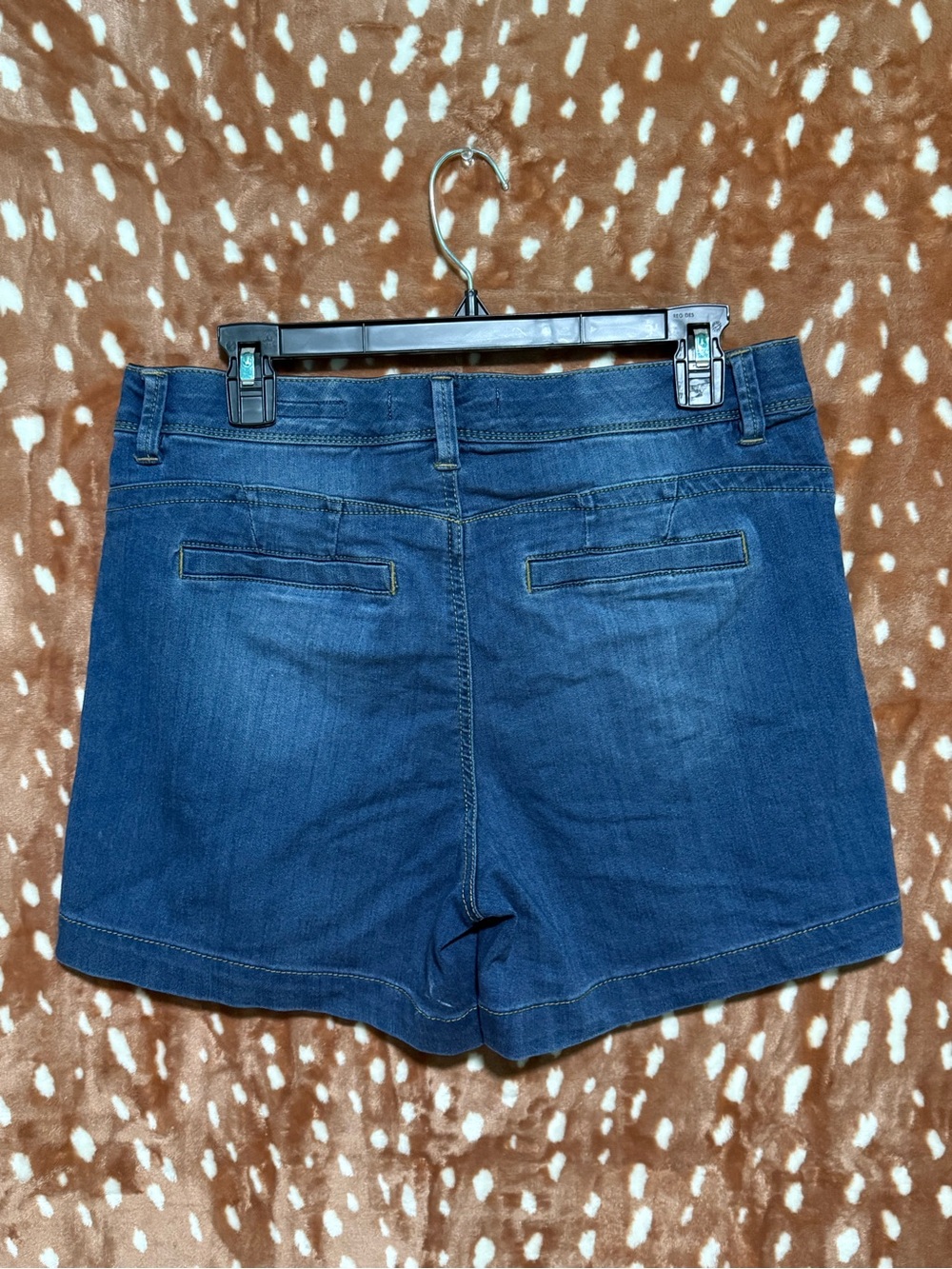 one 5 one Navy Blue Denim Shorts for Women - Picture 2 of 3